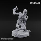 Clawing Ravenously Ghoul B Miniature for Dungeons and Dragons, Pathfinder or other TTRPGs