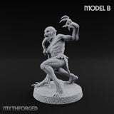 Clawing Ravenously Ghoul B Miniature for Dungeons and Dragons, Pathfinder or other TTRPGs