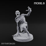 Clawing Ravenously Ghoul B Miniature for Dungeons and Dragons, Pathfinder or other TTRPGs