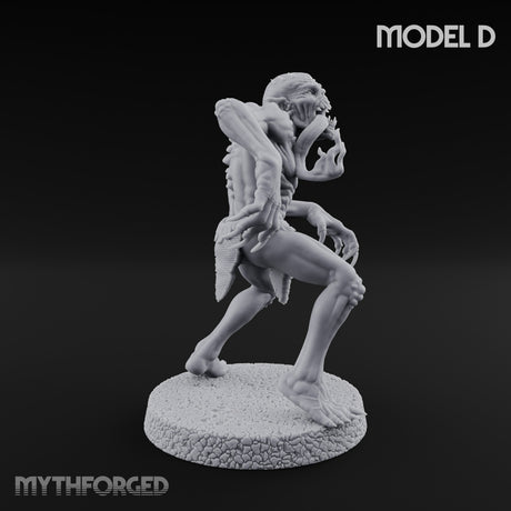 Clawing Ravenously Ghoul D Miniature for Dungeons and Dragons, Pathfinder or other TTRPGs