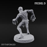 Clawing Ravenously Ghoul D Miniature for Dungeons and Dragons, Pathfinder or other TTRPGs
