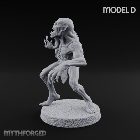 Clawing Ravenously Ghoul D Miniature for Dungeons and Dragons, Pathfinder or other TTRPGs