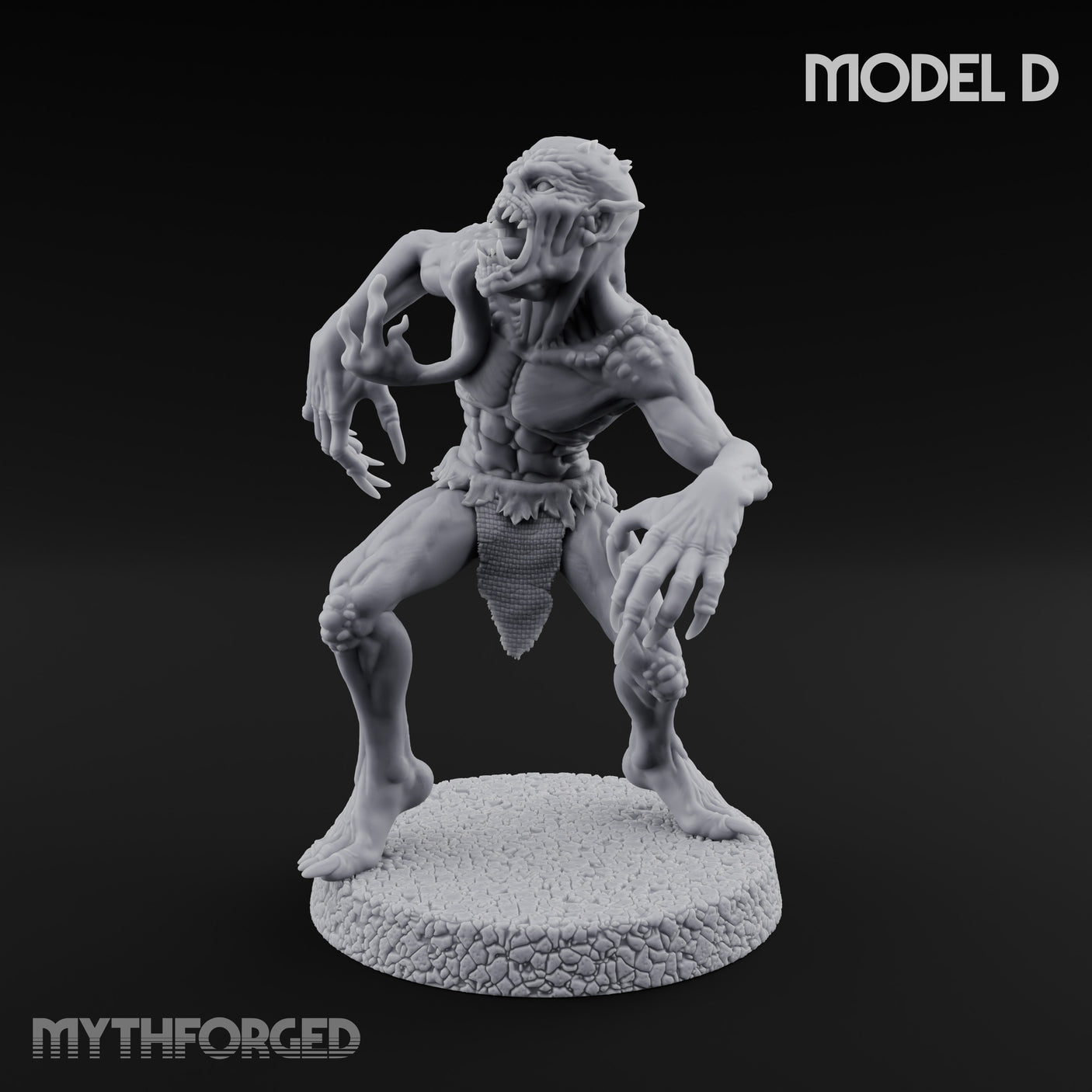 Clawing Ravenously Ghoul D Miniature for Dungeons and Dragons, Pathfinder or other TTRPGs