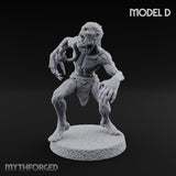 Clawing Ravenously Ghoul D Miniature for Dungeons and Dragons, Pathfinder or other TTRPGs