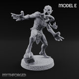 Clawing Ravenously Ghoul E Miniature for Dungeons and Dragons, Pathfinder or other TTRPGs