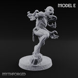 Clawing Ravenously Ghoul E Miniature for Dungeons and Dragons, Pathfinder or other TTRPGs