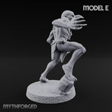 Clawing Ravenously Ghoul E Miniature for Dungeons and Dragons, Pathfinder or other TTRPGs