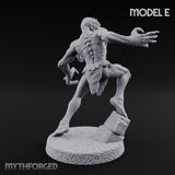 Clawing Ravenously Ghoul E Miniature for Dungeons and Dragons, Pathfinder or other TTRPGs