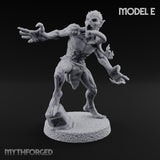 Clawing Ravenously Ghoul E Miniature for Dungeons and Dragons, Pathfinder or other TTRPGs