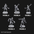 Clawing Ravenously Ghoul Pack Miniature for Dungeons and Dragons, Pathfinder or other TTRPGs