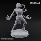 Clawing Ravenously Ghoul Pack Miniature for Dungeons and Dragons, Pathfinder or other TTRPGs