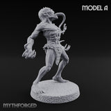 Clawing Ravenously Ghoul Pack Miniature for Dungeons and Dragons, Pathfinder or other TTRPGs