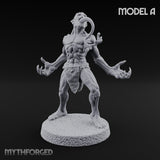 Clawing Ravenously Ghoul Pack Miniature for Dungeons and Dragons, Pathfinder or other TTRPGs