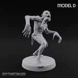 Clawing Ravenously Ghoul Pack Miniature for Dungeons and Dragons, Pathfinder or other TTRPGs