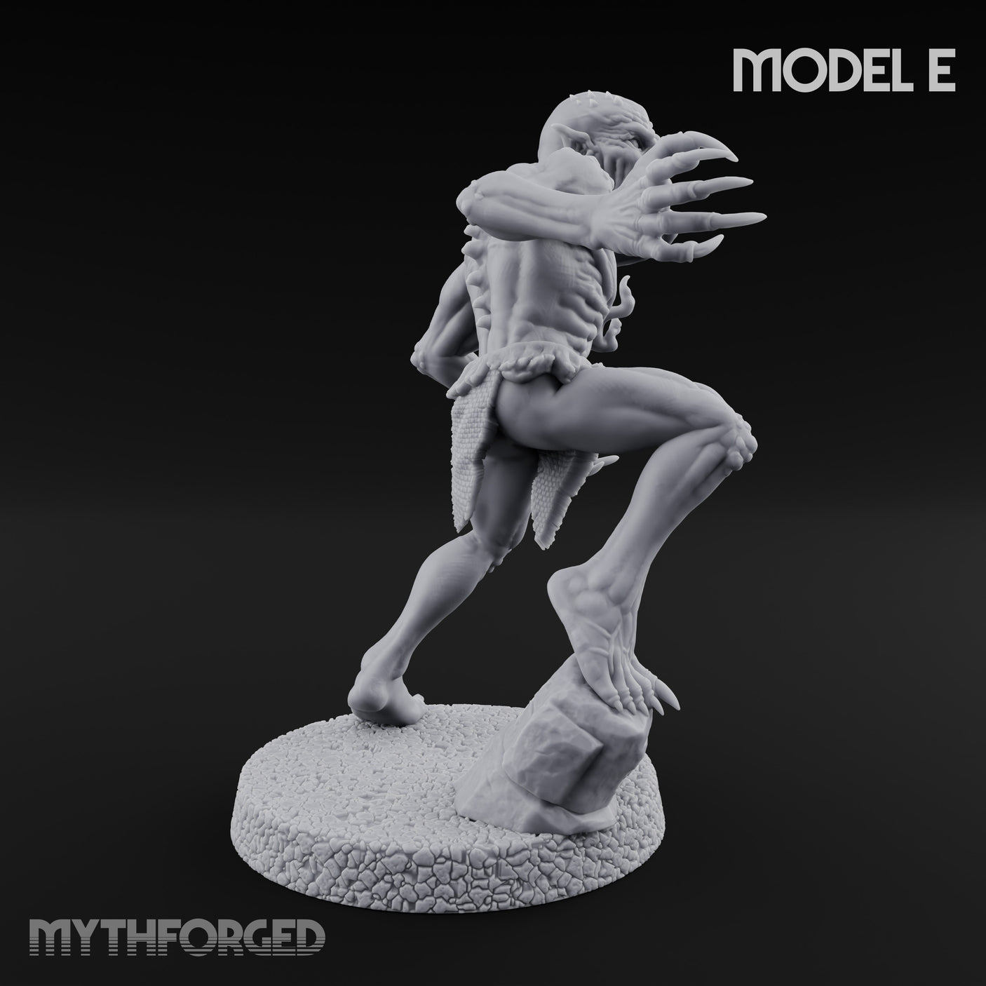 Clawing Ravenously Ghoul Pack Miniature for Dungeons and Dragons, Pathfinder or other TTRPGs
