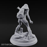 Clawing Screaming Zombie Survivor Miniature for Dungeons and Dragons, Pathfinder or other TTRPGs