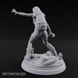 Clawing Screaming Zombie Survivor Miniature for Dungeons and Dragons, Pathfinder or other TTRPGs