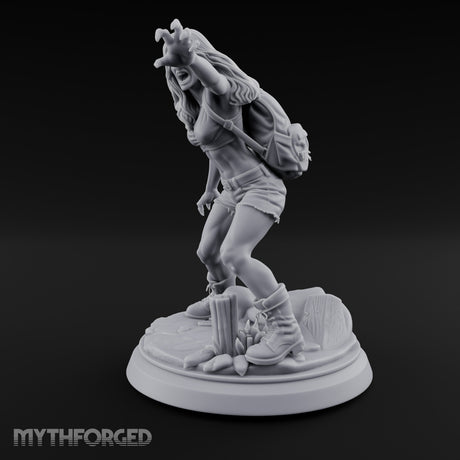 Clawing Screaming Zombie Survivor Miniature for Dungeons and Dragons, Pathfinder or other TTRPGs