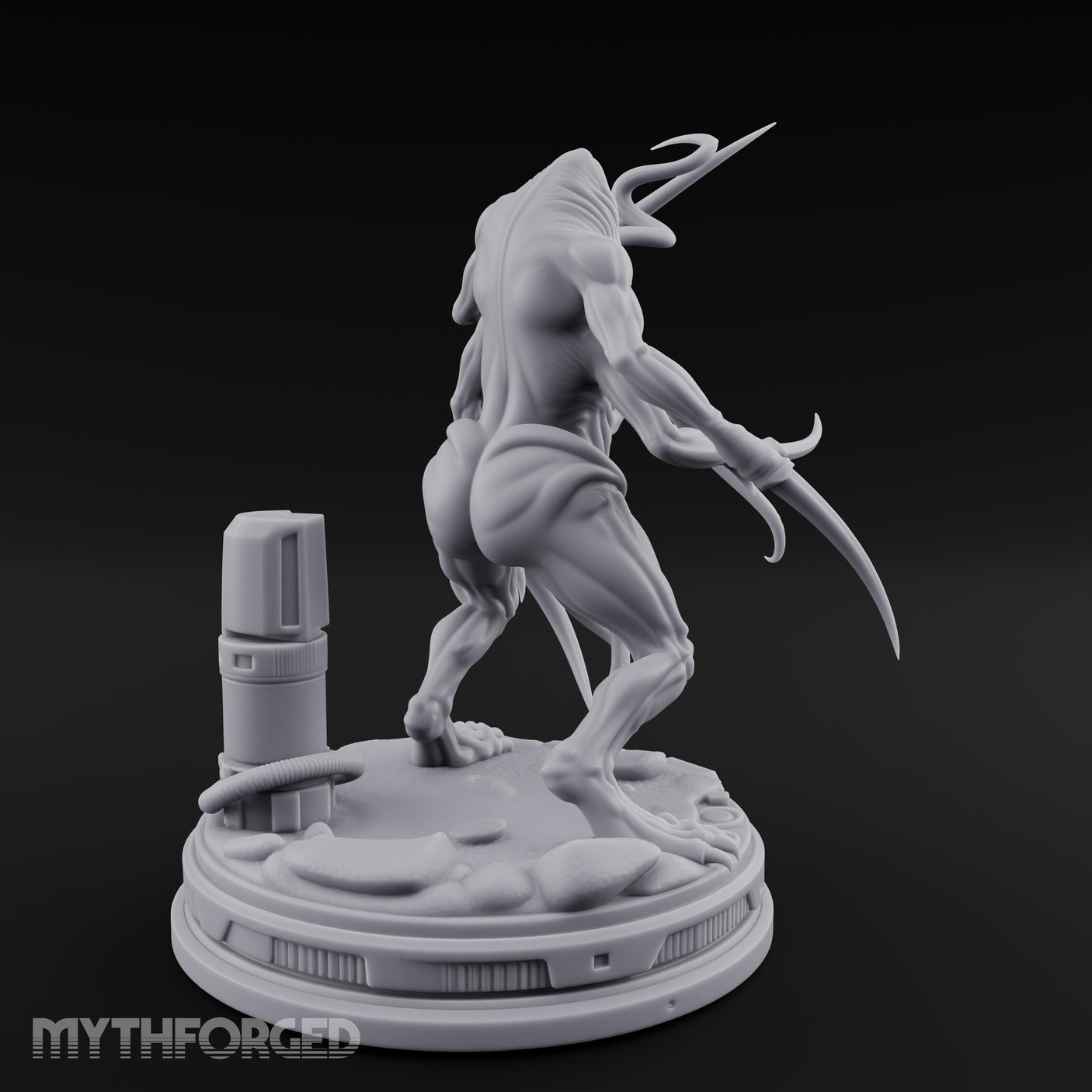 Claws Raised Maw Gaping Denizen of Leng Miniature for Dungeons and Dragons, Pathfinder or other TTRPGs