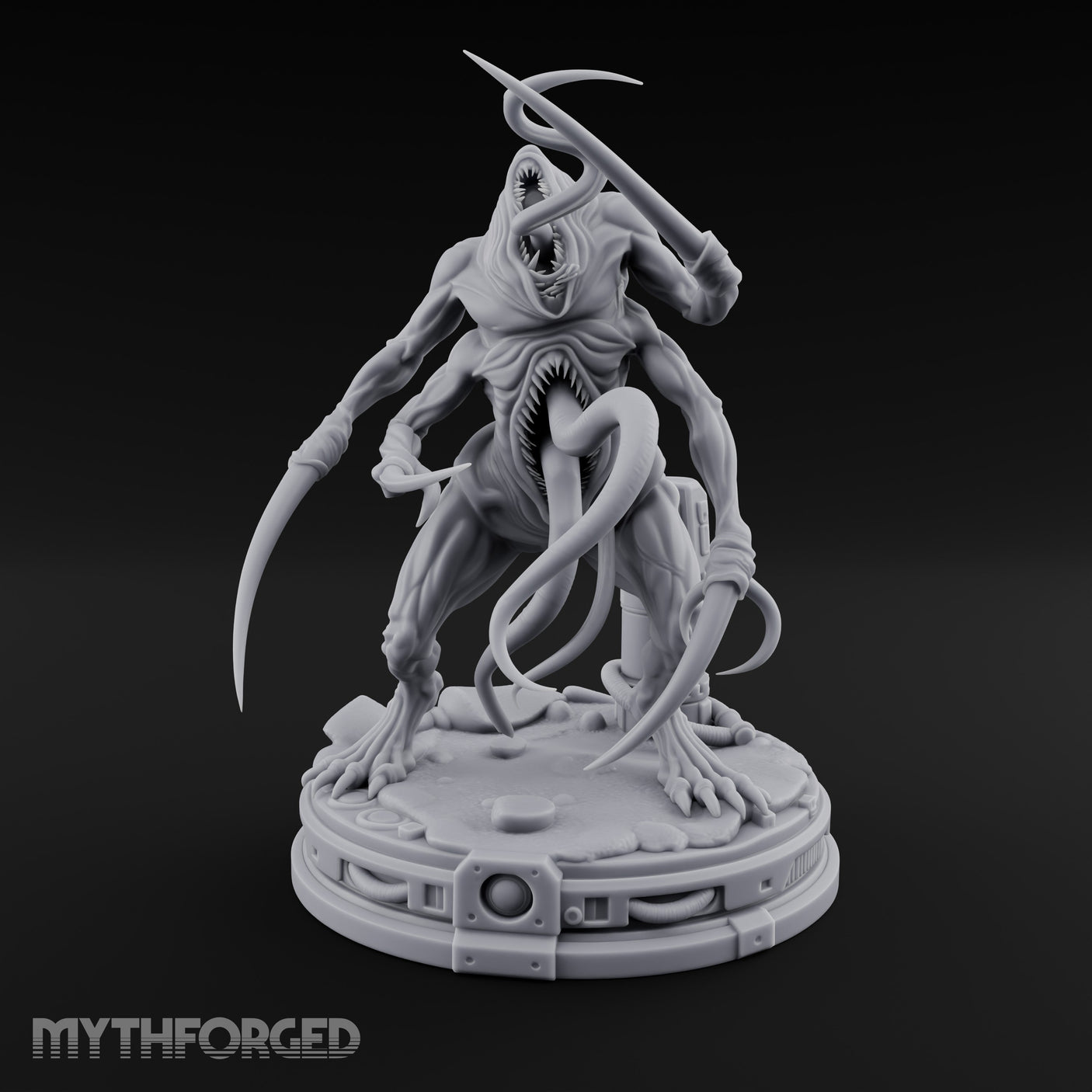 Claws Raised Maw Gaping Denizen of Leng Miniature for Dungeons and Dragons, Pathfinder or other TTRPGs