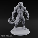 Claws Splayed Looming Werebear Abomination Miniature for Dungeons and Dragons, Pathfinder or other TTRPGs