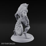 Claws Splayed Looming Werebear Abomination Miniature for Dungeons and Dragons, Pathfinder or other TTRPGs