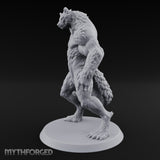 Claws Splayed Looming Werebear Abomination Miniature for Dungeons and Dragons, Pathfinder or other TTRPGs