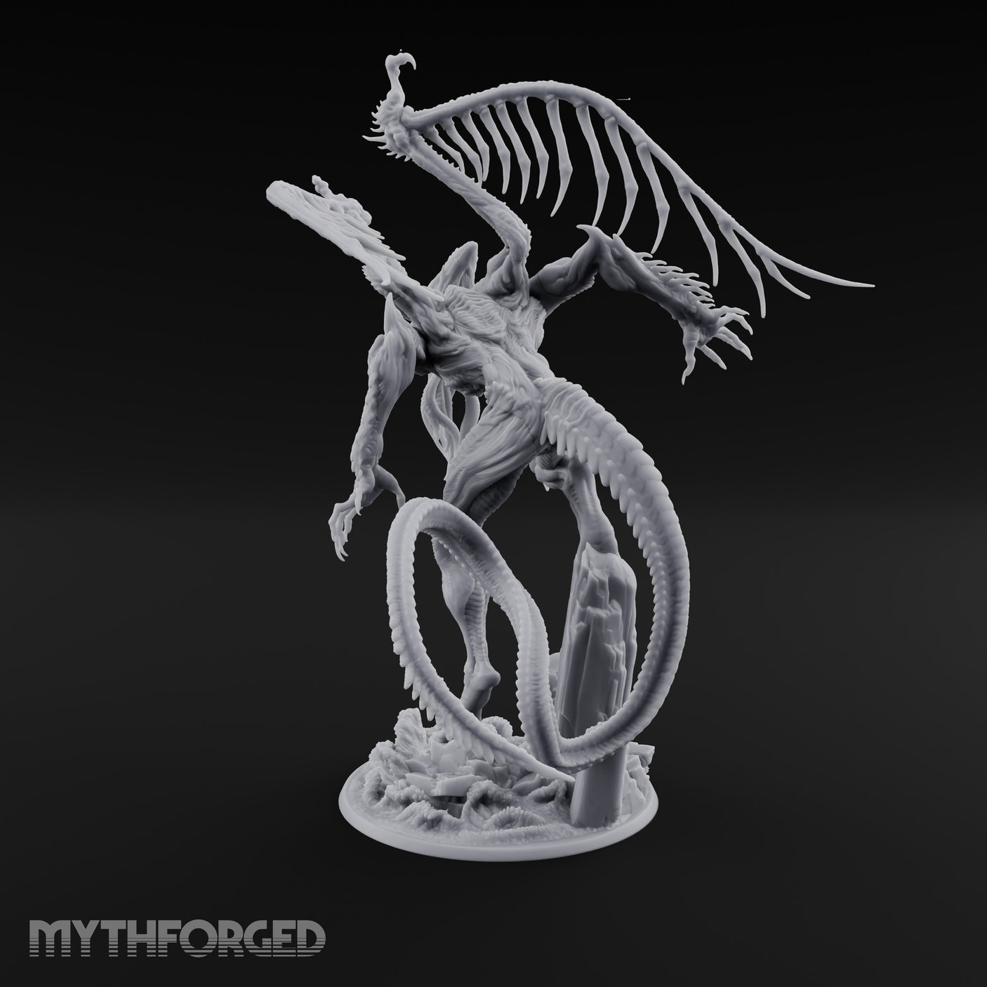 Claws Splaying Star Spawn Abomination Miniature for Dungeons and Dragons, Pathfinder or other TTRPGs