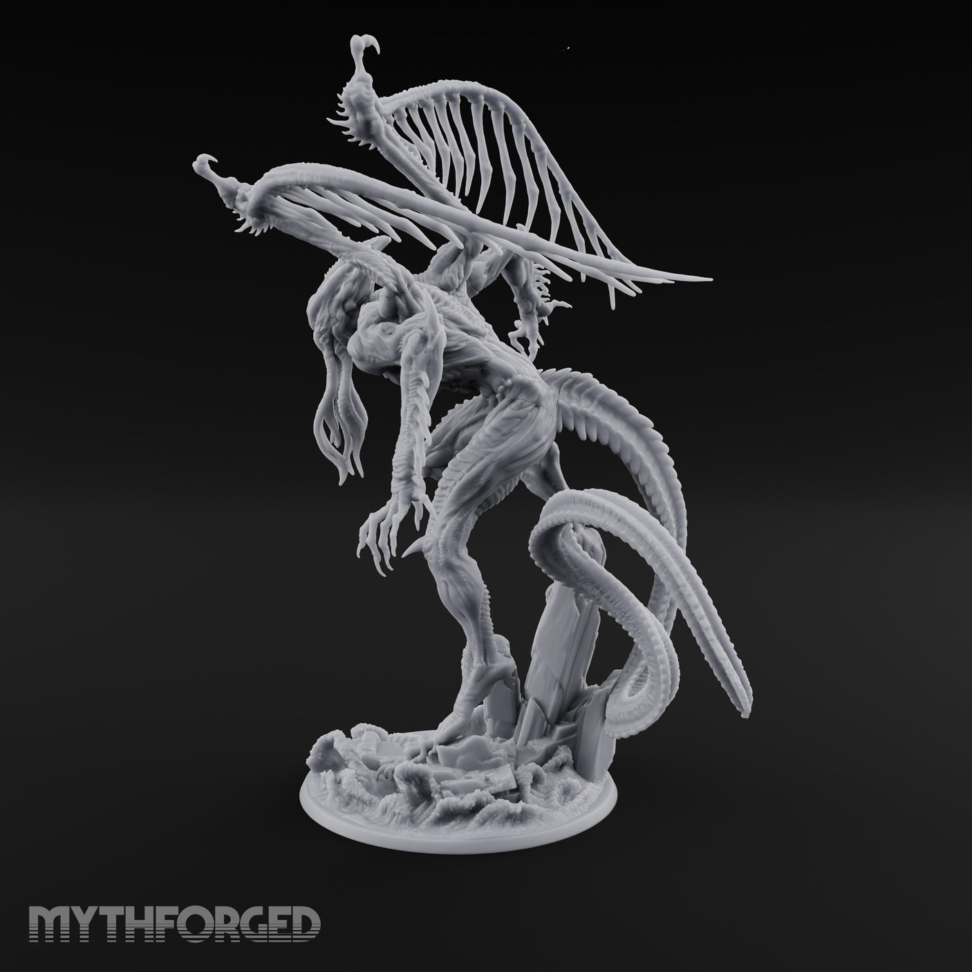 Claws Splaying Star Spawn Abomination Miniature for Dungeons and Dragons, Pathfinder or other TTRPGs