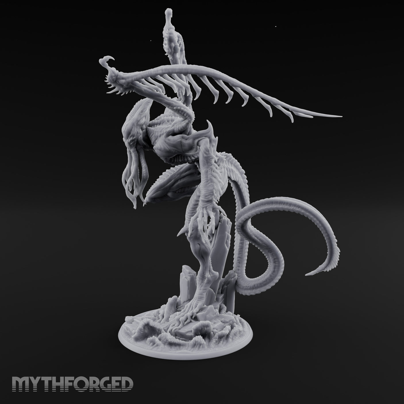 Claws Splaying Star Spawn Abomination Miniature for Dungeons and Dragons, Pathfinder or other TTRPGs