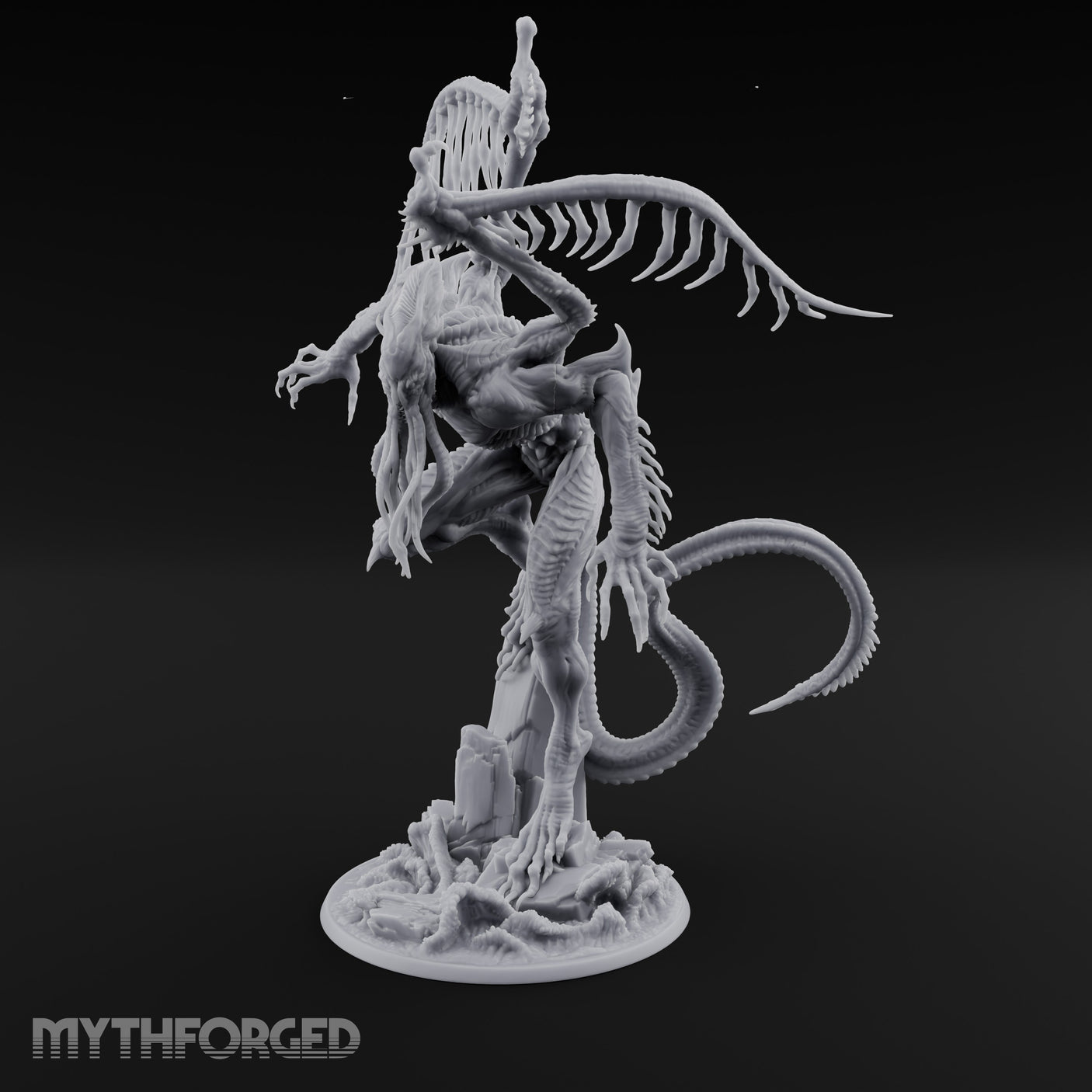 Claws Splaying Star Spawn Abomination Miniature for Dungeons and Dragons, Pathfinder or other TTRPGs