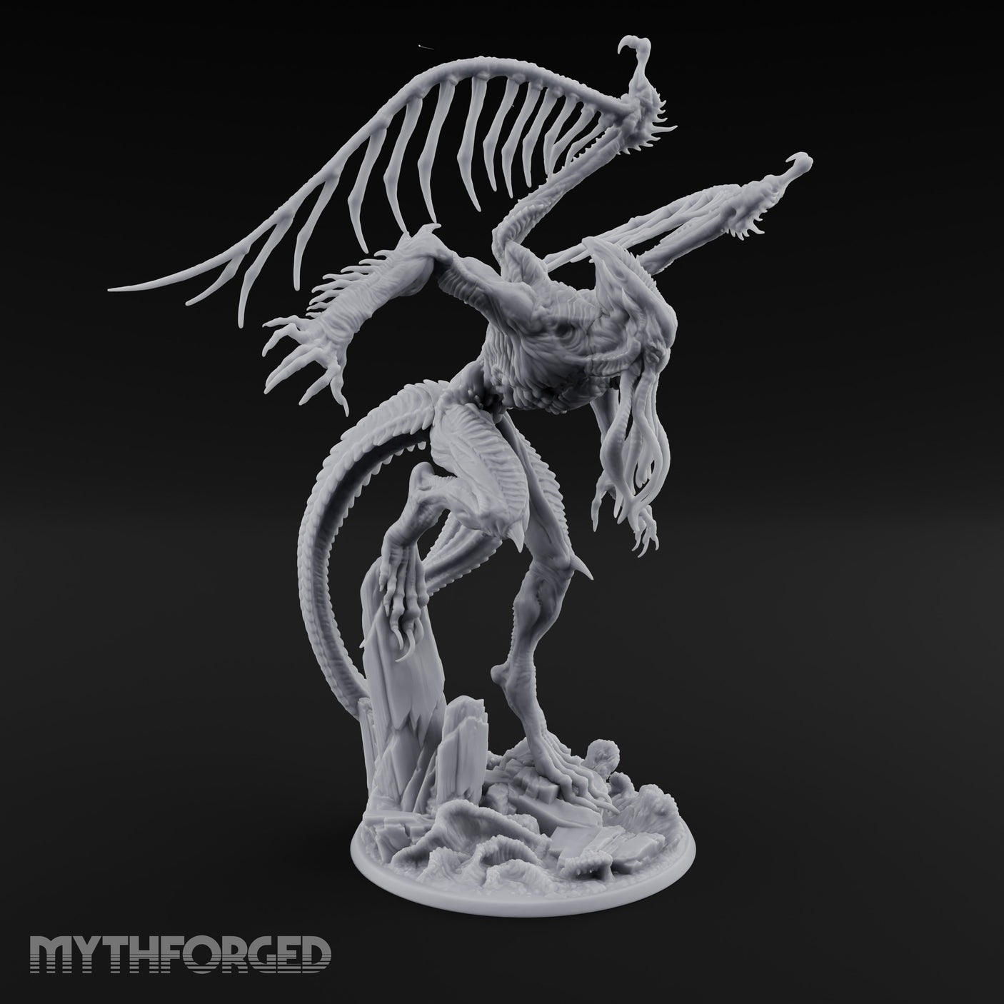 Claws Splaying Star Spawn Abomination Miniature for Dungeons and Dragons, Pathfinder or other TTRPGs