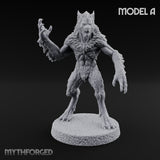 Claws Swiping Werewolf A Miniature for Dungeons and Dragons, Pathfinder or other TTRPGs
