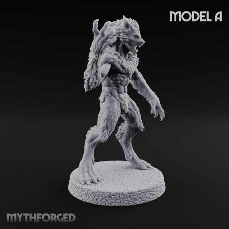 Claws Swiping Werewolf A Miniature for Dungeons and Dragons, Pathfinder or other TTRPGs