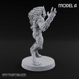 Claws Swiping Werewolf A Miniature for Dungeons and Dragons, Pathfinder or other TTRPGs