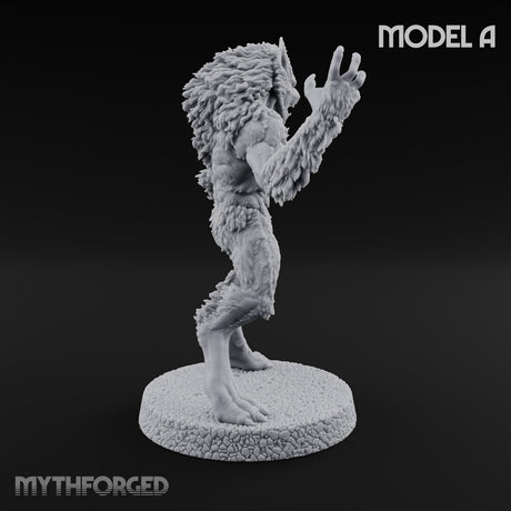 Claws Swiping Werewolf A Miniature for Dungeons and Dragons, Pathfinder or other TTRPGs