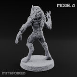 Claws Swiping Werewolf A Miniature for Dungeons and Dragons, Pathfinder or other TTRPGs