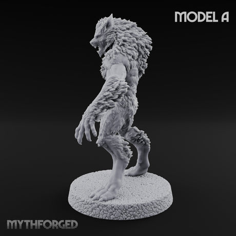 Claws Swiping Werewolf A Miniature for Dungeons and Dragons, Pathfinder or other TTRPGs