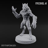 Claws Swiping Werewolf A Miniature for Dungeons and Dragons, Pathfinder or other TTRPGs