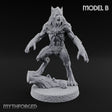 Claws Swiping Werewolf B Miniature for Dungeons and Dragons, Pathfinder or other TTRPGs