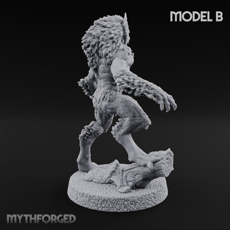 Claws Swiping Werewolf B Miniature for Dungeons and Dragons, Pathfinder or other TTRPGs