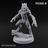 Claws Swiping Werewolf B Miniature for Dungeons and Dragons, Pathfinder or other TTRPGs