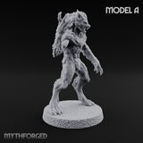 Claws Swiping Werewolf Pack Miniature for Dungeons and Dragons, Pathfinder or other TTRPGs