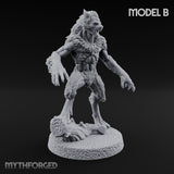Claws Swiping Werewolf Pack Miniature for Dungeons and Dragons, Pathfinder or other TTRPGs