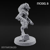 Claws Swiping Werewolf Pack Miniature for Dungeons and Dragons, Pathfinder or other TTRPGs
