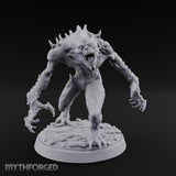 Claws Wide Snarling Zombie Hunter Miniature for Dungeons and Dragons, Pathfinder or other TTRPGs