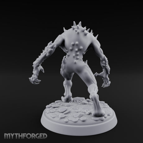 Claws Wide Snarling Zombie Hunter Miniature for Dungeons and Dragons, Pathfinder or other TTRPGs