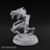 Claws Wide Snarling Zombie Hunter Miniature for Dungeons and Dragons, Pathfinder or other TTRPGs