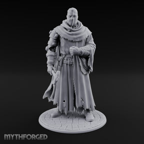 Cleaver Clutching Human Plague Doctor Miniature for Dungeons and Dragons, Pathfinder or other TTRPGs