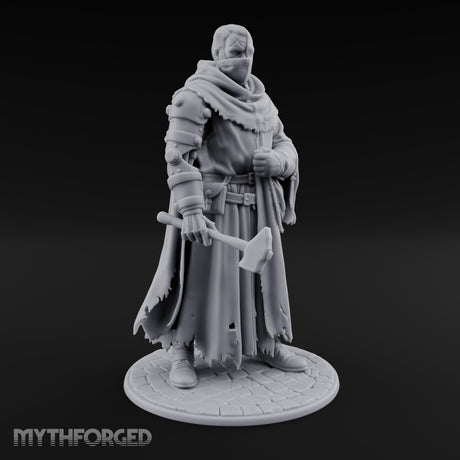 Cleaver Clutching Human Plague Doctor Miniature for Dungeons and Dragons, Pathfinder or other TTRPGs